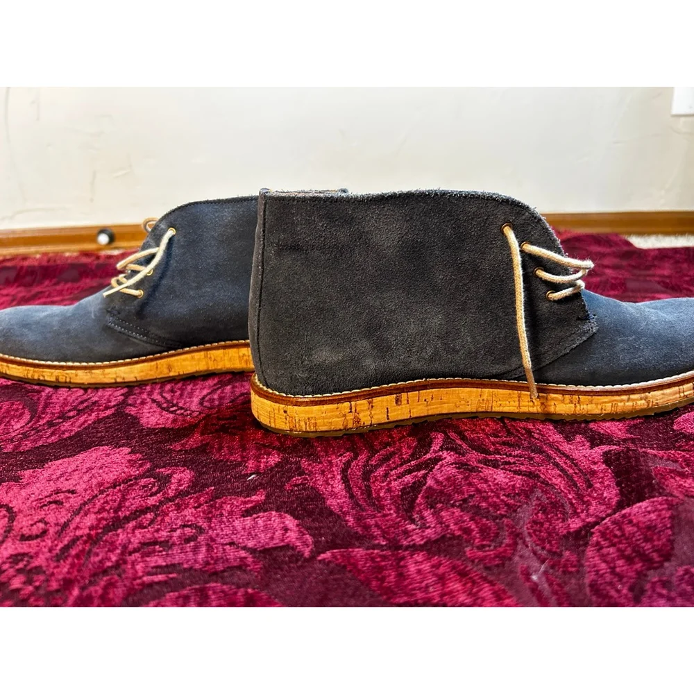 Kurt Geiger Navy Suede Chukka Boots Size EU 42/ US 9
